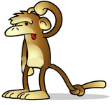 confused monkey